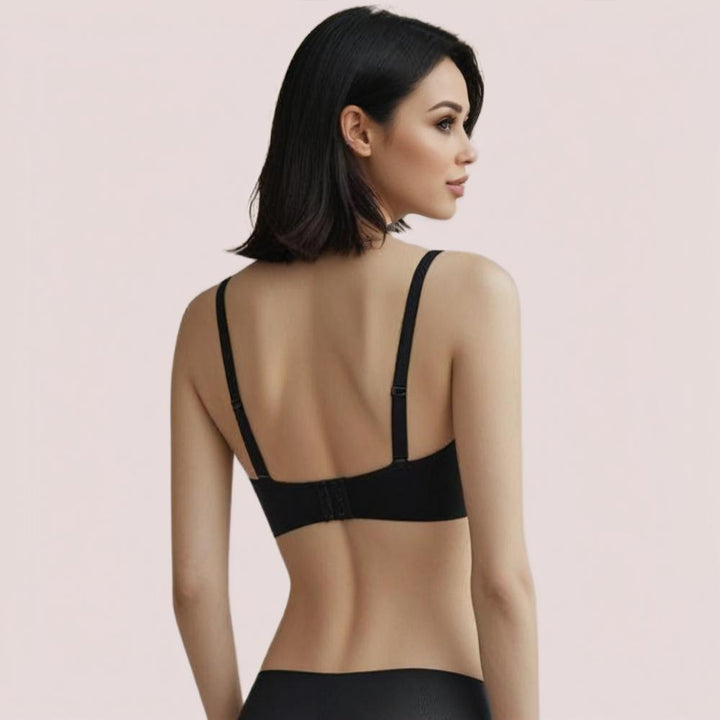 Midnight Lift – Black Padded Non-Wired Push-Up Bra