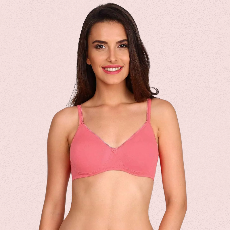 Women’s Soft Cotton Non-Wired Bra (Pack of 2)