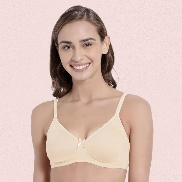 Breathable Cotton Non-Wired Bra (Pack of 2)