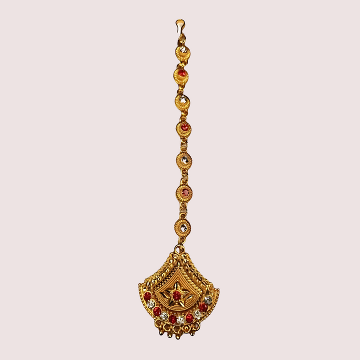 Kumauni Guloband with Nath & Mangtika – Bridal Gold Jewelry Set